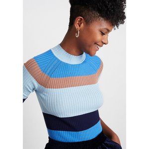 NWT Anthropologie Numph Mockneck Sweater Tee